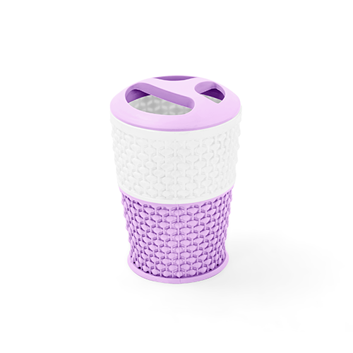 BoBos Toothbrush Cup Purple And White