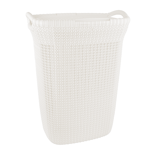 Laundry Basket Palm White
