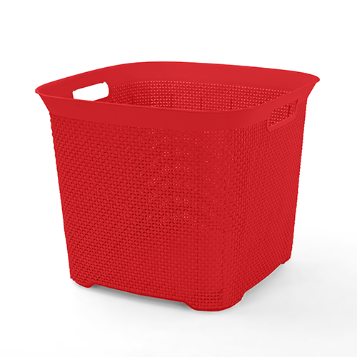 Laundry Basket BoBos Square Red