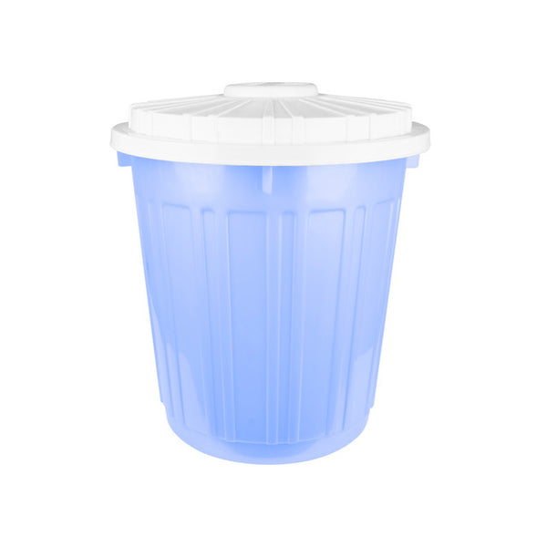 Bucket With Lid 45 L Royal Blue And White