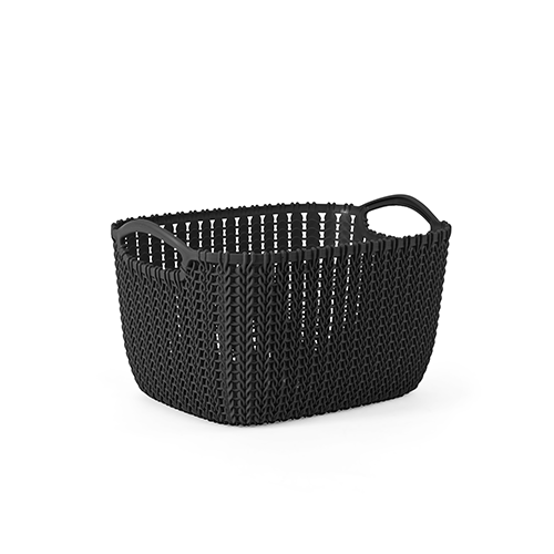 Palm Bread Basket Large Black