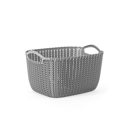 Palm Bread Basket Large Gray