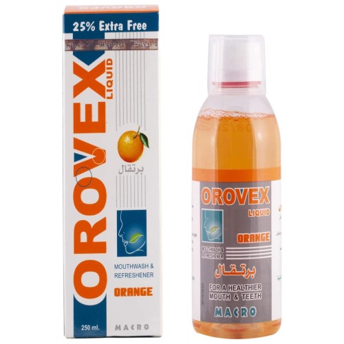 Orovex Orange Mouthwash Flavour 250Ml