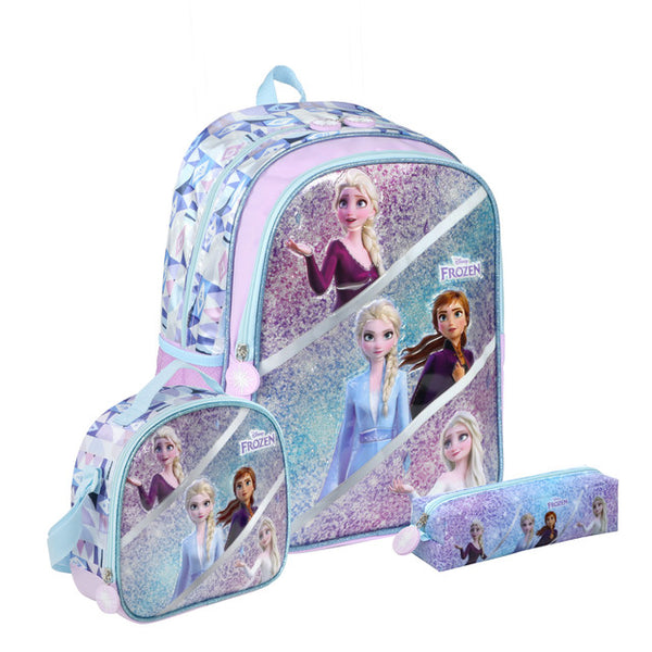 3-in-1 Set Frozen Girls' School Backpack 16"