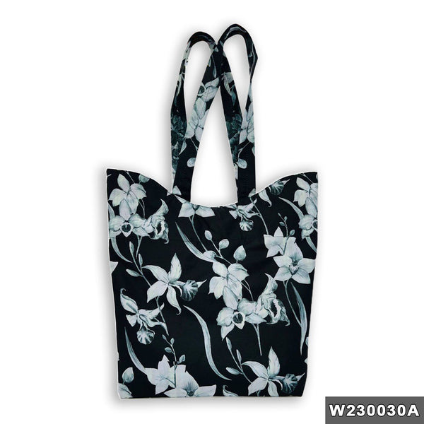 <p>Durable and luxrious tote bag with a vibrant double-sided flowers with a durable outer layer from satin, Size 38 x 39 cm.</p>
<p>Our tote bags are the perfect way to stay stylish and eco-friendly at the same time. our bags are strong and durable enough to carry all your essentials, while also being kind to the environment.</p>
<p>With a variety of colors and styles to choose from, you're sure to find the perfect canvas bag to match your personality. And because our bags are machine-washable, they're easy