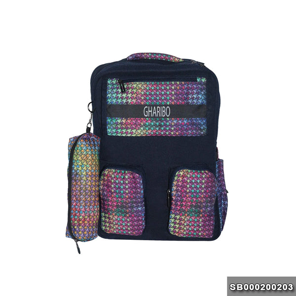 <p>Are you looking for a new and stylish school bag? If so, do not miss this great opportunity to get <span style="color: rgb(2,38,72);background-color: rgb(255,255,255);font-size: 16px;font-family: Poppins, sans-serif;">Gharibo</span> school bags made of high quality printed canvas, which are durable and beautiful. Our bags are suitable for boys and girls with lively graphics and elegant and modern colors. Our high quality bags measure approximately 43 x 32 x 15 with 5 Main pockets and pencil case. Our bag