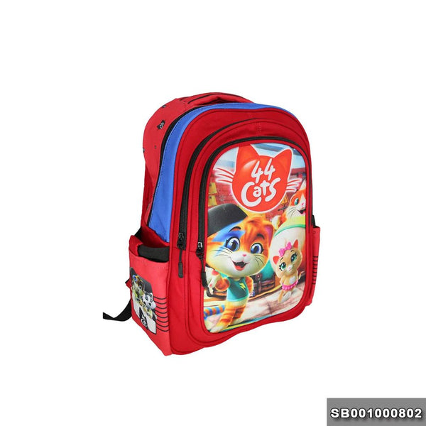 School backpack model 10 44 cats