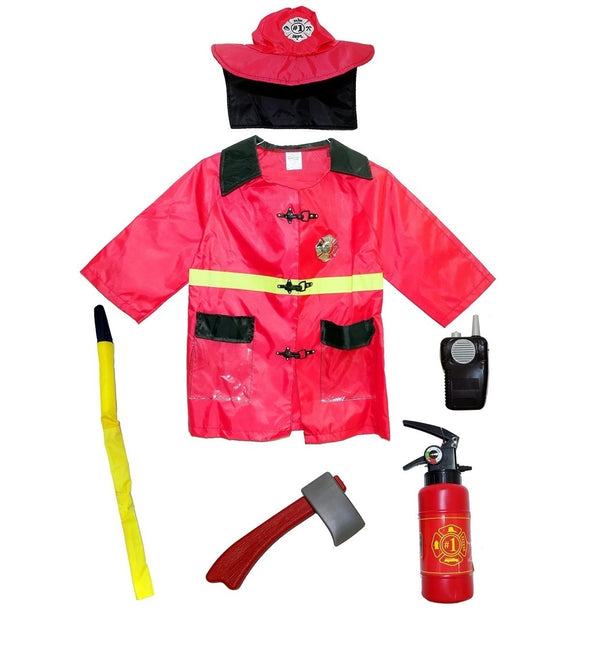 Fire Fighter Boys' Costume with Accessories