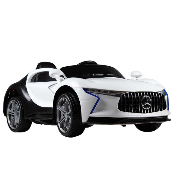 Bono Electric Ride-On Car For Kids With Remote Control - White - Mg-9988