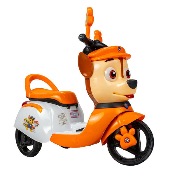 Doggy Paw Patrol Rides-On Motorcycle For Kids - Orange - Zh916