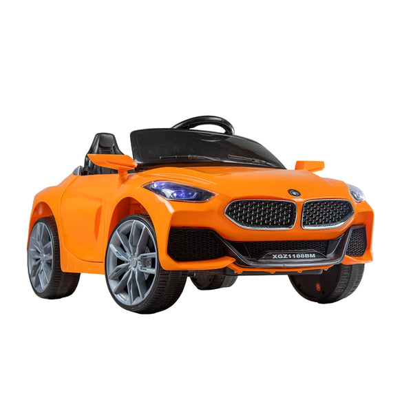 Bumpy Electronic Ride-On Car For Kids With Remote Control - Orange - Bq-1188