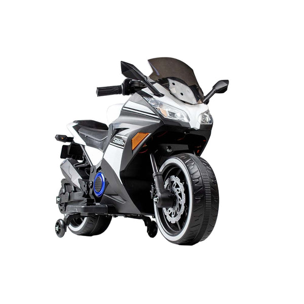 Cutie Electric Rides-On Motorcycle For Kids - White - Dls-07