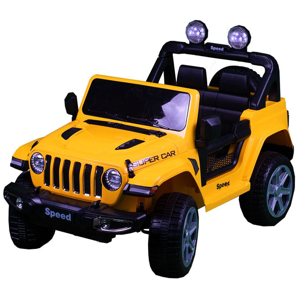 Blazing Saddles Electric Ride-On Car For Kids With Remote Control - Yellow - Ft938