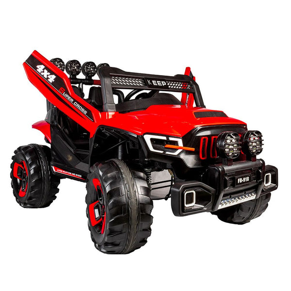 Super Fancy Electric Ride-On Car For Kids With Remote Control - Red - Fb-918