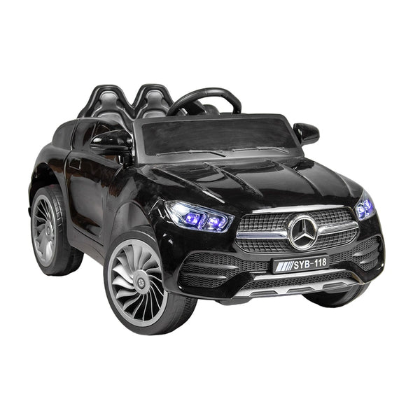 Sterling Electric Ride-On Car For Kids With Remote Control - Metallic Black - Syb-118K