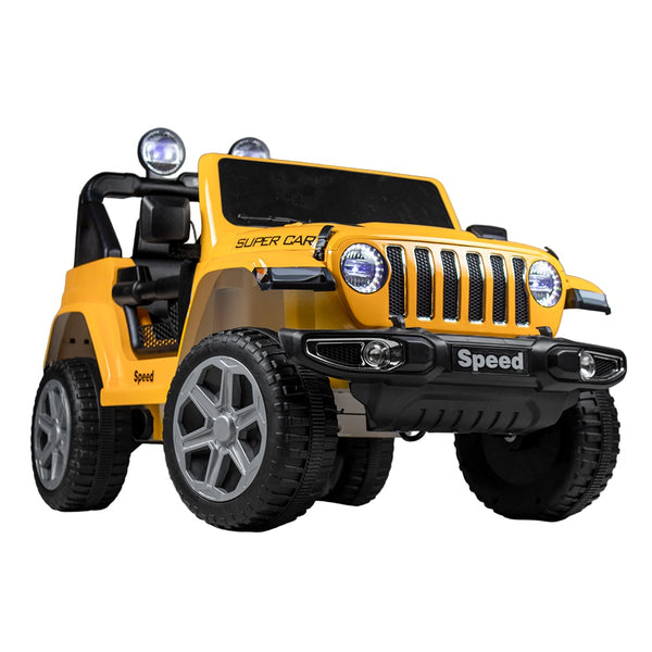 Blazing Saddles Electric Ride-On Car For Kids With Remote Control - Metallic Yellow - Ft938K