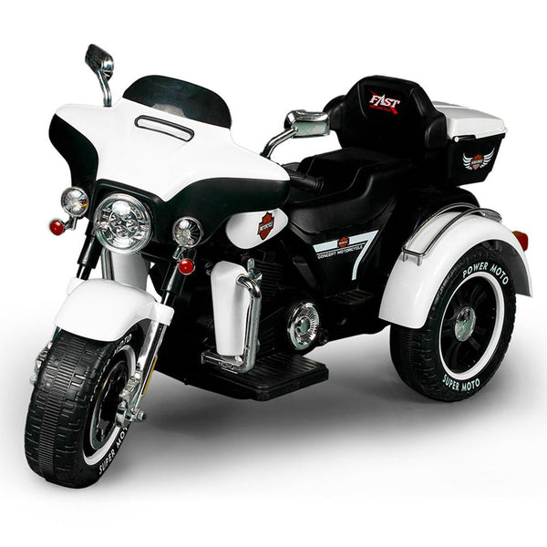 Fang - Electric Ride-On Motorcycle For Kids - White - Abm5288