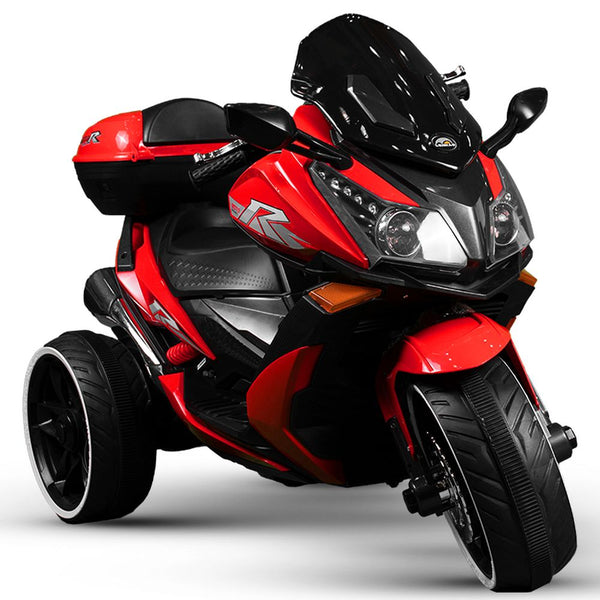 Brewer Rides-On Motorcycle For Kids With 3 Wheels - Red - Ak550