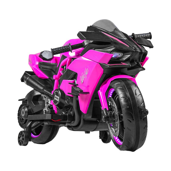 Mentos Electric Rides-On Motorcycle For Kids - Pink - H-2R