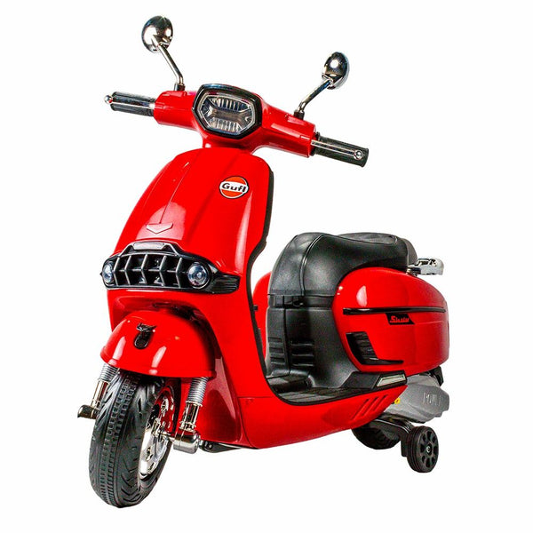 Fat Amy Electric Rides-On Vespa For Kids - Red - T08
