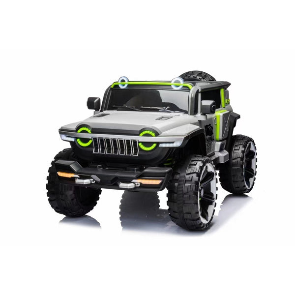 Indestructible Electric Rides-On Car For Kids With Remote Control - Grey - Wn-1166