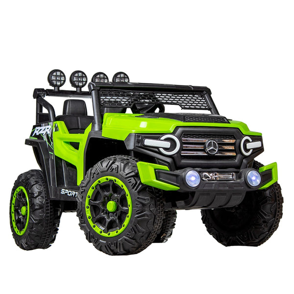 Devil Electric Ride-On Car For Kids With Remote Control - Green - Qwd-999