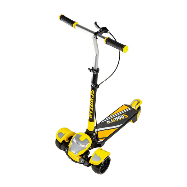 Super Hero Foldable Scooter With 2 Wheels - Yellow - Sk-107