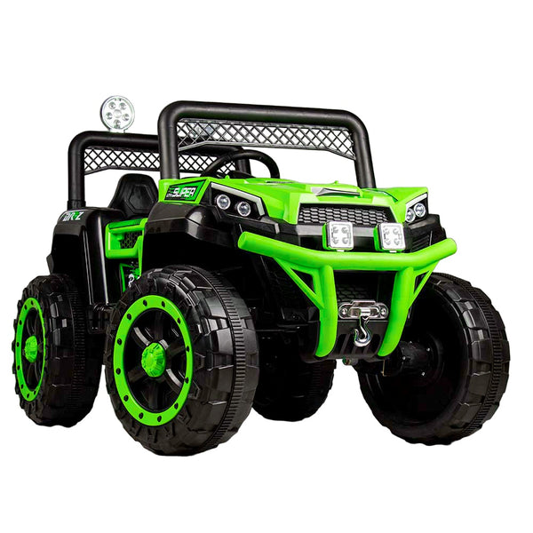 Billy Bob Electric Rides-On Car For Kids With Remote Control - Green - Yt-1388