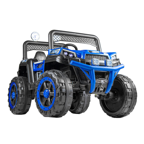 Billy Bob Electric Rides-On Car For Kids With Remote Control - Blue - Yt-1388