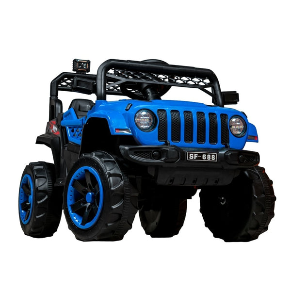Charlie Electric Rides-On Car For Kids With Remote Control - Blue - Sf-688