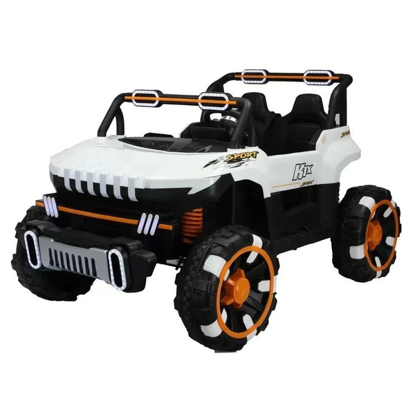 Xerxes Electric Rides-On Car For Kids With Remote Control - White - Abm-8688