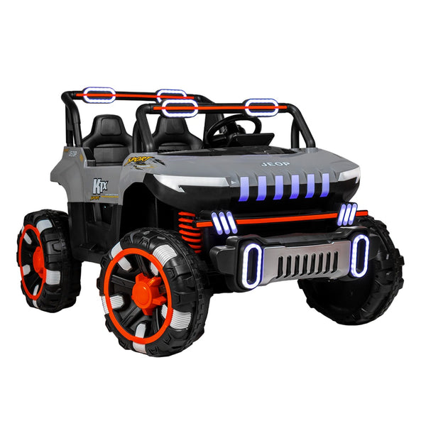 Xerxes Electric Rides-On Car For Kids With Remote Control - Silver - Abm-8688