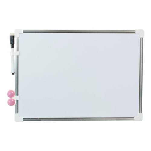 <p> The Kids Whiteboard YASSIN White 30x40 Cm is the perfect tool for young learners and creative minds. This whiteboard is ideal for helping children with their school work, creating art projects, and exploring their imagination. The whiteboard measures 30x40 cm and is made of a durable dry erase surface, which allows kids to write, draw, and erase their work with ease. It comes with two magnets and a whiteboard pen, allowing kids to easily display their work as they go. With its easy-to-clean surface, thi