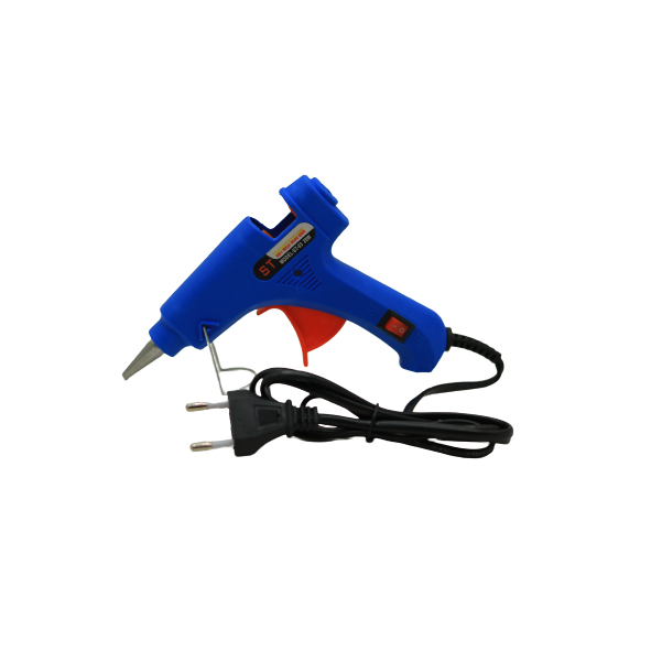 <p> 

Hot Melt Glue Gun 20W No: ST-E20 is a high-quality product made in China. It is suitable for school, home and office use, and is great for hanging items. It has a 20W professional manufacture and excellent quality. The heater is made of Positive Temperature Coefficient electric resistance (PTC), which heats up quickly and automatically controls the temperature. This glue gun is suitable for use with glue sticks of 7.0mm to 7.5mm in diameter and can be used with a power supply of 100V to 240V. It shoul