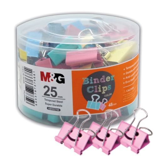 <p>

The M&G Binder Clips Colors-25m are a must-have for any office or school. Made from high quality materials, these clips are designed to keep all your documents, forms, and paper in one place. With 25 clips in a pack, you can ensure that all your documents are secure and organized. The clips come in a variety of colors, so you can easily find the perfect clip for every document. Whether you're looking for a simple way to keep all your paperwork together, or something to make a statement in your office, 