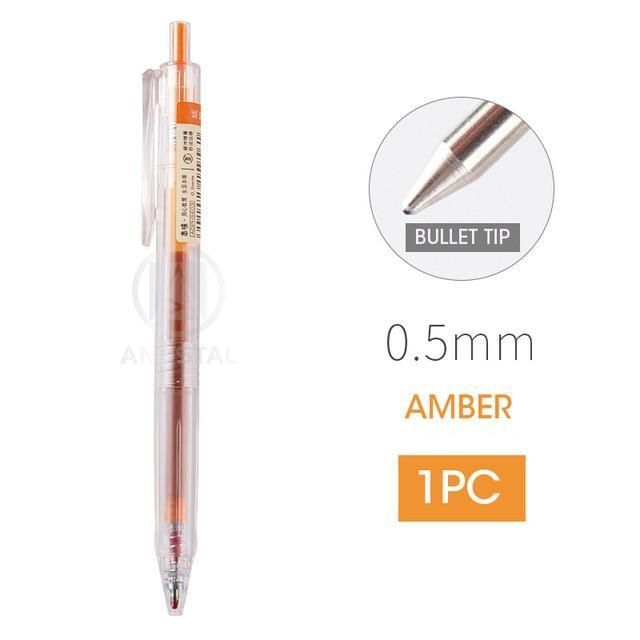 <p>
This M&G Orange Retractable Gel Pen 0.5 mm No.AGPH5603 is a great choice for writing and sketching. It is made from high-quality materials and made in our facility. It has a super soft rubber grip for comfortable writing, as well as a dual injection with body for more stability. The pen also has a super cool color series and a unique design. It is perfect for doodling, scrapbooking, planning, and more. The ultra simple design and quite clear body allow you to easily monitor ink supply. The affordable pr