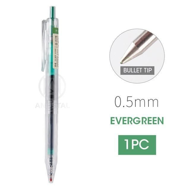 <p> 
 The M&G Green Retractable Gel Pen 0.5 mm No.AGPH5603 is a great choice for those who need a reliable and quality pen for their everyday writing needs. This pen is made from high quality materials, and is made in our own facility for a high level of craftsmanship and quality assurance. The pen features a super soft rubber grip that is comfortable to hold and use, and has a dual-injection with body for more stability. The pen also comes with a super cool color series, making it perfect for scrapbooking,