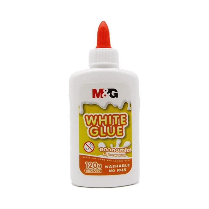 <p>
Chenguang WHITE GLUE 120G WASHABLE SCHOOL GLUE - No:ABJ97227 is the perfect all-purpose glue for school, home, and arts and crafts. It is made of high quality materials and is non-runny for easy application. It bonds with paper, wood, ceramics, fabric, and more, and dries rapidly. You can even adjust it before it dries completely – spread it around, wipe away the excess. And when you’re done, it easily washes away from hands and clothes for quick cleanup. It’s also great for making slime! With this glue