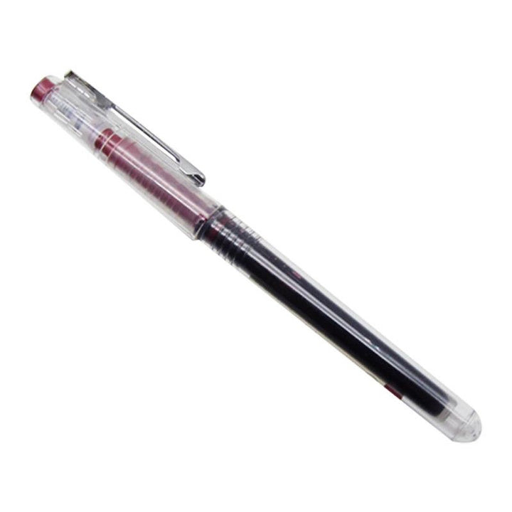 <p> 
The M&G Dark Red Roller ink Pen 0.5mm No:ARPM2401 is a high quality pen made in China. It has a 0.5mm full needle tube pen tip that can write up to 1000 meters of ink in one go. The pen features a straight-liquid ink design that ensures the ink flow is even and unbreakable. The pen also features a unique ink transfer system that ensures a consistent and stable ink control. This pen also makes taking notes and marking easier as the ink dries faster. With its color painting capability, this pen is ideal 