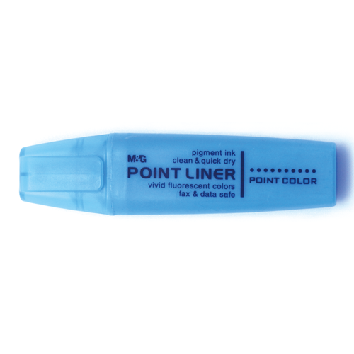 <p> 
The M&G Highlighter Pen No.21571-Blue is the perfect tool for all your highlighting needs. This pen is made with high quality materials that are designed to last. Its easy to use design is great for both students and office professionals. The fine tip allows for precise highlighting and the bright blue color helps draw attention to your highlighted text. This pen is perfect for students studying for exams or office workers who need to mark important documents. It is perfect for back to school needs or 