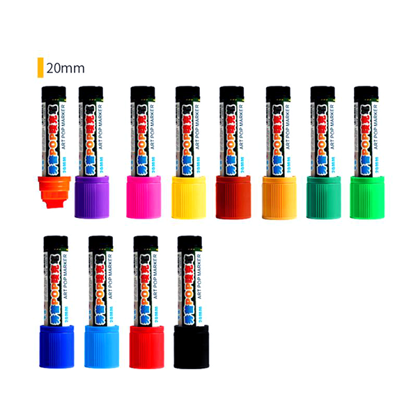 <p>

Introducing Art Pop Marker 20mm – a perfect solution for your art needs! This permanent marker is ideal for faculty of applied arts, and is sure to bring out the best in your work. Our marker is made from high quality materials, and is crafted in our own facility to ensure the highest standards of production. It features an array of multi-colored ink that is sure to give your artwork a vibrant, eye-catching look. Furthermore, this marker’s 20mm size is perfect for detailed work, and its durable tip ens
