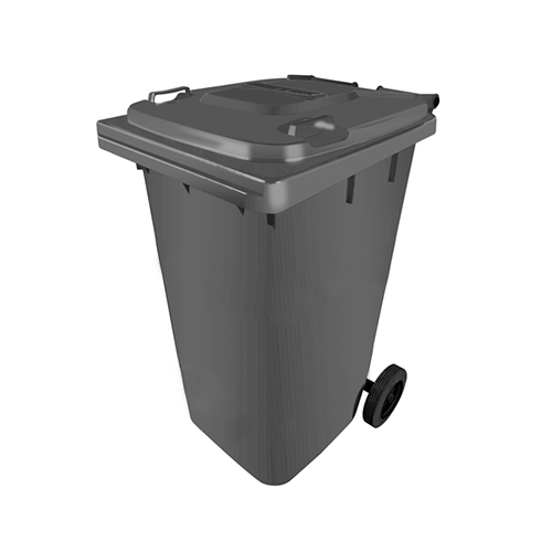 Garbage with wheels 120 liters Gray
