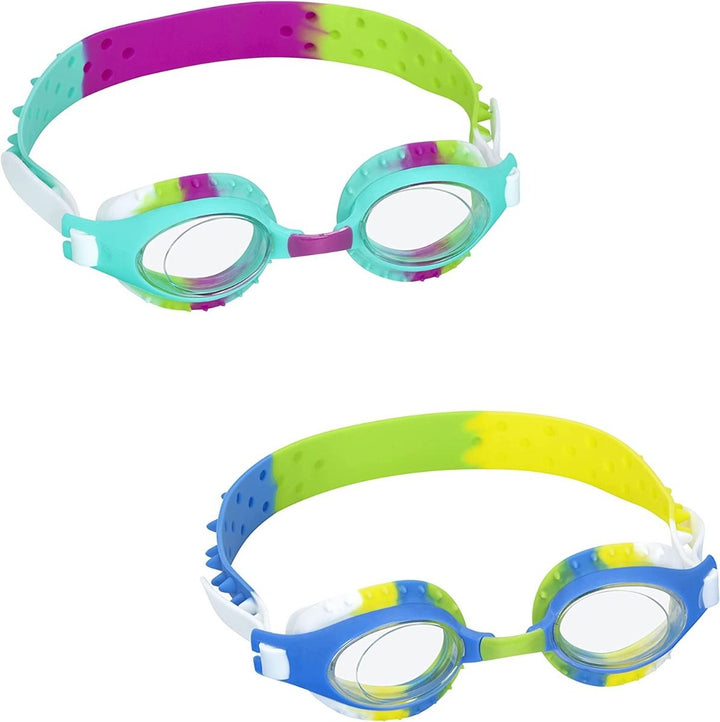 <p> 
The Bestway Swim Goggles for Kids, No Leaking UV Protection is perfect for kids who want to explore the underwater adventure! With a bright color pair of goggles, kids can safely enjoy their underwater experience. The goggles are made with a durable polycarbonate material making them impact resistant and able to withstand jumps, dives and splashes. The goggles are also made from a durable and non-latex and non-PVC material, making it easy for your child to keep their goggles on for hours of swimming. T