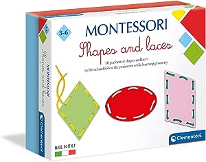 Clementoni Montessori - Shapes & Laces