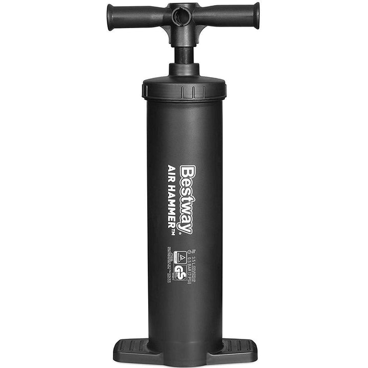 <p> 

Be prepared for your next camping adventure with the Bestway Outdoor Manual Pump Air Pump Inflator. This handy tool is made of high-quality materials and is designed to last. The air pump inflator is easy to use and is great for inflating air mattresses, pool toys, and more. It features a black color, a 2 x 2000 cc air volume, and a 48 cm size. The air pump inflator also has a weight of 5.1 kg and a model number of 62030. With the Bestway Outdoor Manual Pump Air Pump Inflator, you can be sure that you