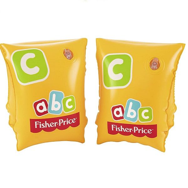 <p>
This Bestway Pair of Inflatable Sleeves Armband is a great choice for young children who are just learning to swim. It is made of high quality PVC and is designed with two independent air chambers for added safety. The predominant yellow color makes the child more easily visible in the water and the colorful letters add an extra level of fun. The sleeves are designed for children between the ages of 3 and 6, and can support weights up to 30 kg. The dimensions of the armband are 26cm x 15cm, making it th