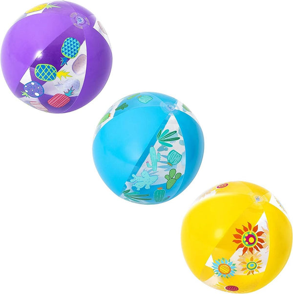 <p>
The Bestway 31036 Flower Printed Beach Ball - 51cm - No:31036 is the perfect addition to your summer fun! This durable beach ball is made from high quality materials to ensure it will provide hours of fun in the sun. The ball features a beautiful flower print design that is sure to be a hit with kids and adults alike. It is great for playing in the sand and water, as well as in the pool, playground, and outdoors. The ball is suitable for children aged 3 and up, and is an ideal choice for a children's th