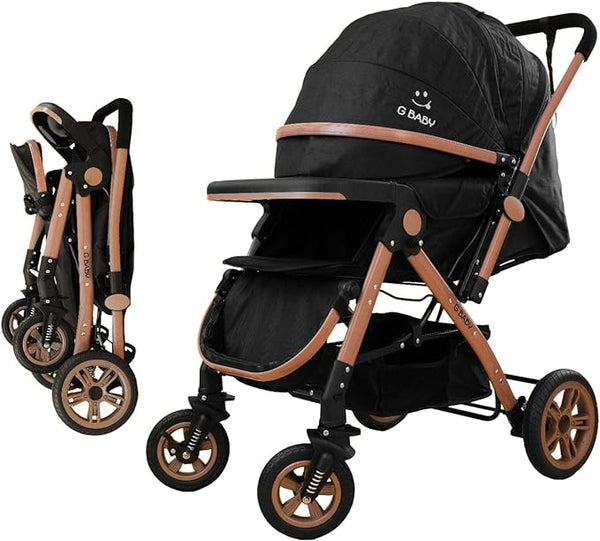 G Baby Classic 3-In-1 Baby Stroller | Black