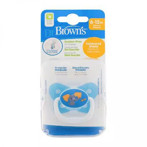 Dr Brown's Butterfly Pacifier Stage 2-6-12 M Blue/ 2132