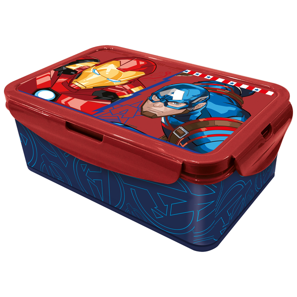 Stor Avengers Rectangular Food Container with Removable Compartments 1190 ML